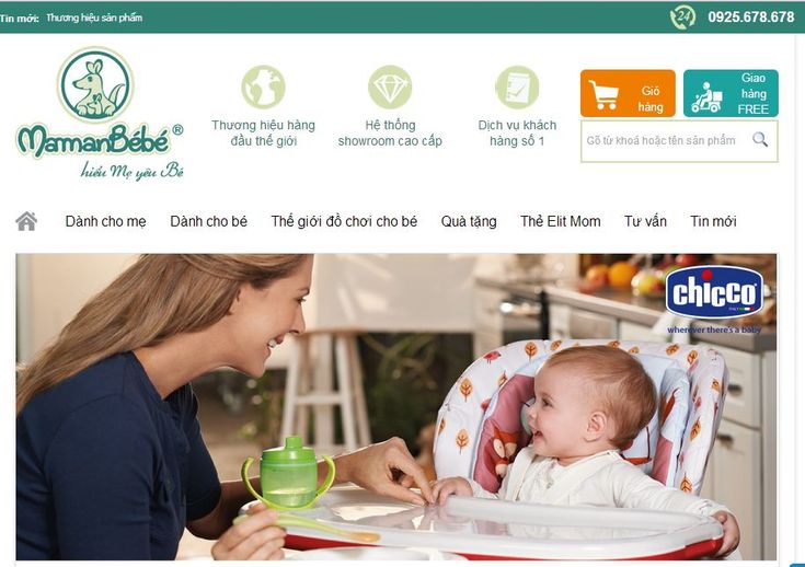 Website siêu thị mẹ và bé: Giải pháp tối ưu cho kinh doanh online