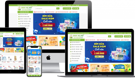 Website siêu thị mẹ và bé: Giải pháp tối ưu cho kinh doanh online